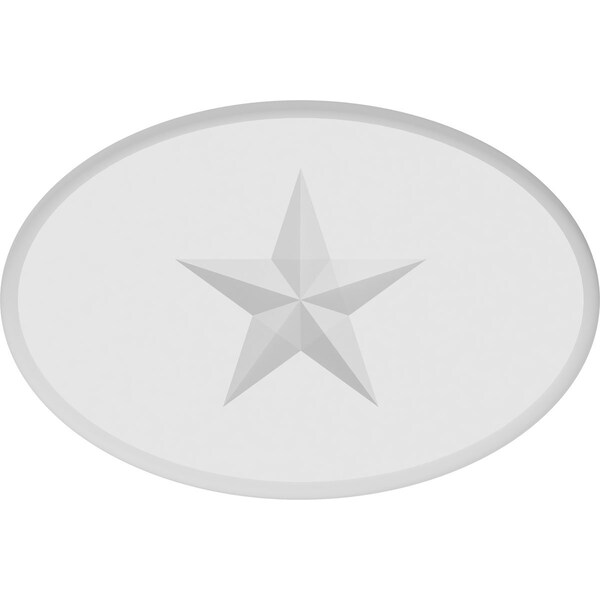 Standard Dalton Star Rosette With Rounded Edge, 7W X 4 3/4H X 3/4P